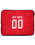 Laptop sleeve with the Benfica 2026-27 Home football shirt design by RIPA Football