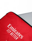 Laptop sleeve with the Benfica 2026-27 Home football shirt design by RIPA Football