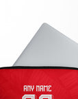 Laptop sleeve with the Benfica 2026-27 Home football shirt design by RIPA Football
