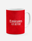 Mug with the Benfica 2026-27 Home football shirt design by RIPA Football