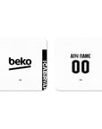 Coaster with the Besiktas 2026-27 Home football shirt design by RIPA Football