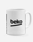 Mug with the Besiktas 2026-27 Home football shirt design by RIPA Football