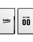 Print with the Besiktas 2026-27 Home football shirt design by RIPA Football