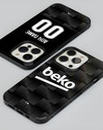 Phone case with the Besiktas 2026-27 Third football shirt design by RIPA Football