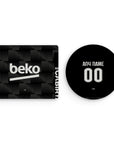 Mouse pad with the Besiktas 2026-27 Third football shirt design by RIPA Football