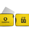 Laptop sleeve with the Borussia Dortmund 2026-27 Home football shirt design by RIPA Football