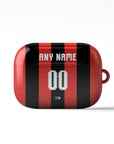 AirPods case with the Bournemouth 2026-27 Home football shirt design by RIPA Football