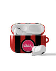 AirPods case with the Bournemouth 2026-27 Home football shirt design by RIPA Football
