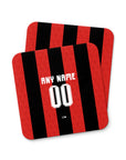 Coaster with the Bournemouth 2026-27 Home football shirt design by RIPA Football