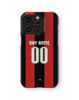 Phone case with the Bournemouth 2026-27 Home football shirt design by RIPA Football