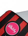 Laptop sleeve with the Bournemouth 2026-27 Home football shirt design by RIPA Football