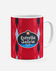 Mug with the Celta Vigo 2026-27 Third football shirt design by RIPA Football