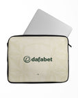 Laptop sleeve with the Celtic 2026-27 Third football shirt design by RIPA Football