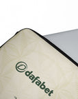 Laptop sleeve with the Celtic 2026-27 Third football shirt design by RIPA Football