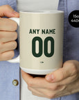 Mug with the Celtic 2026-27 Third football shirt design by RIPA Football