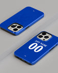 Phone case with the Chelsea 2026-27 Home football shirt design by RIPA Football
