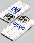 Phone case with the Chelsea 2026-27 Third football shirt design by RIPA Football