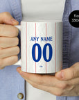Mug with the Chelsea 2026-27 Third football shirt design by RIPA Football