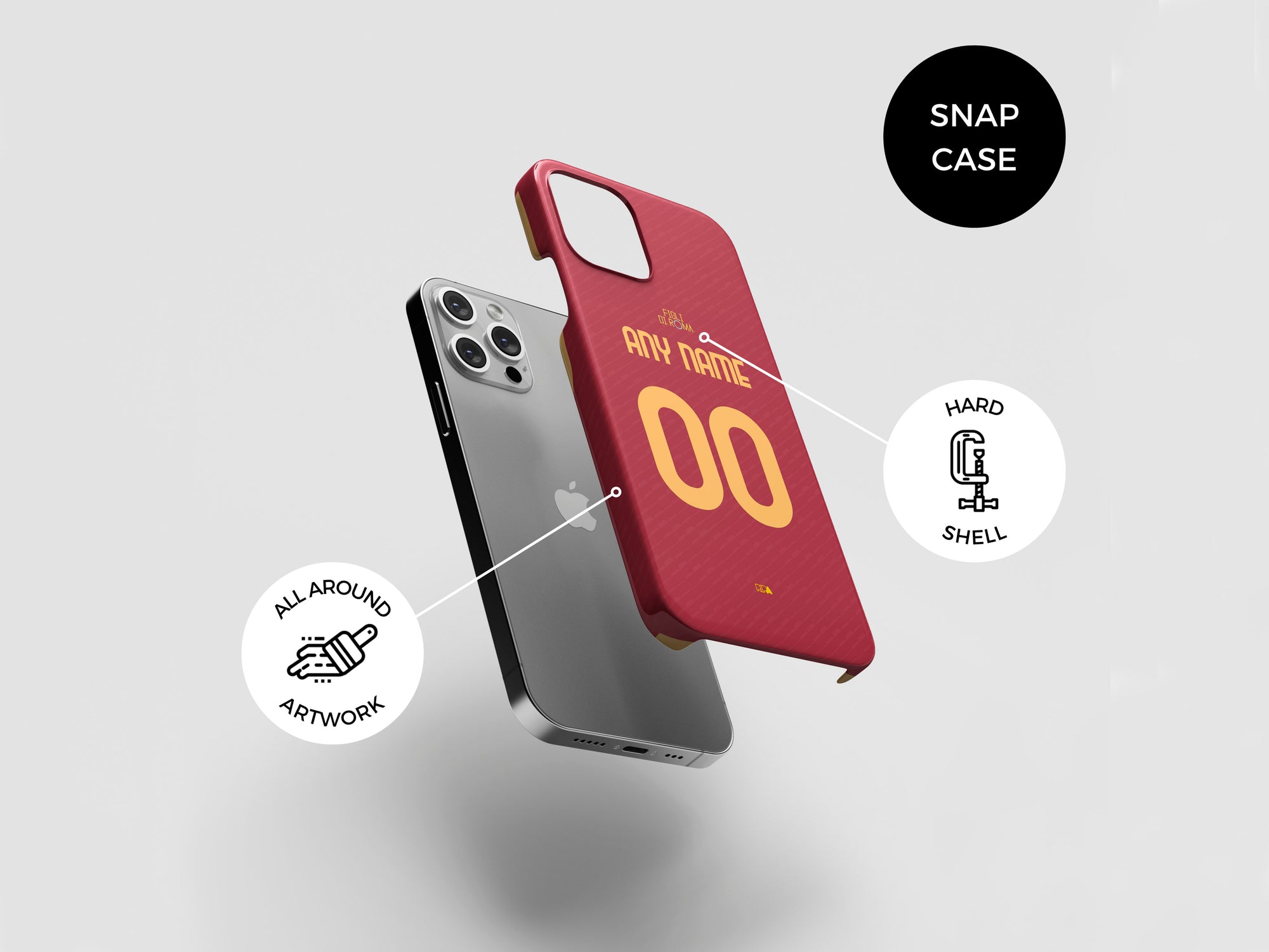 Roma Giallorossi 2023-24 Home Kit Phone Case