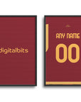 Roma Giallorossi 2023-24 Home Kit Print