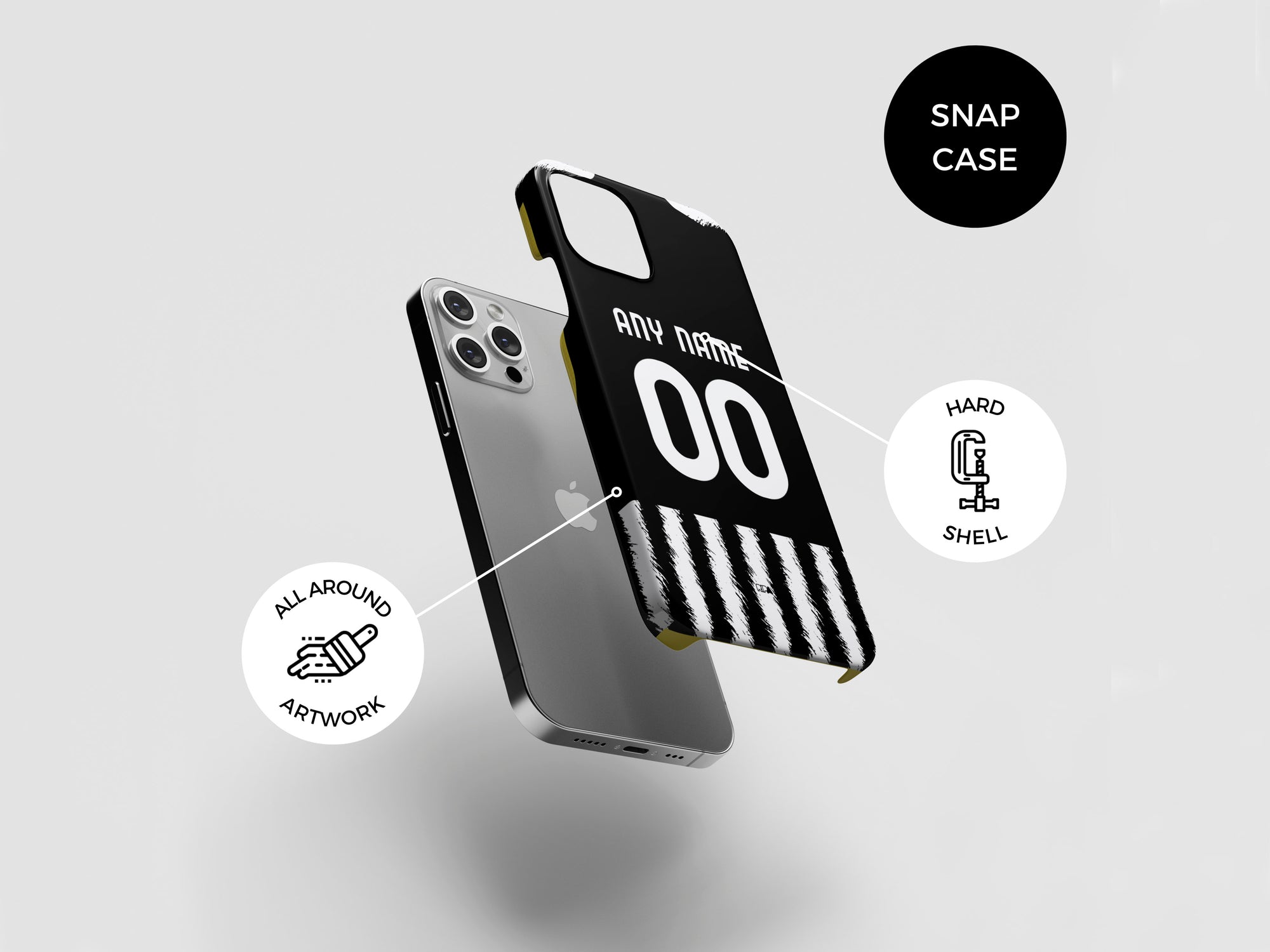 Piemonte Calcio Bianconeri 2023-24 Home Kit Phone Case