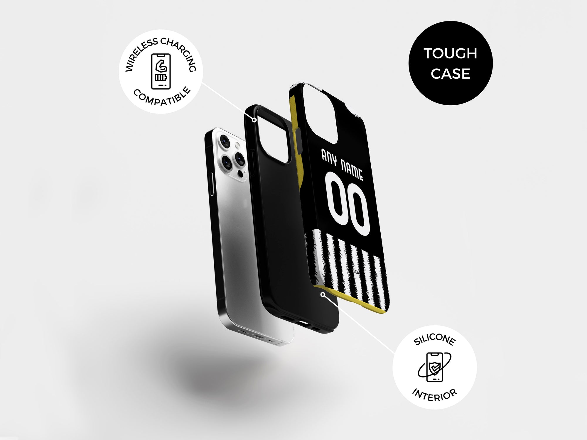 Piemonte Calcio Bianconeri 2023-24 Home Kit Phone Case