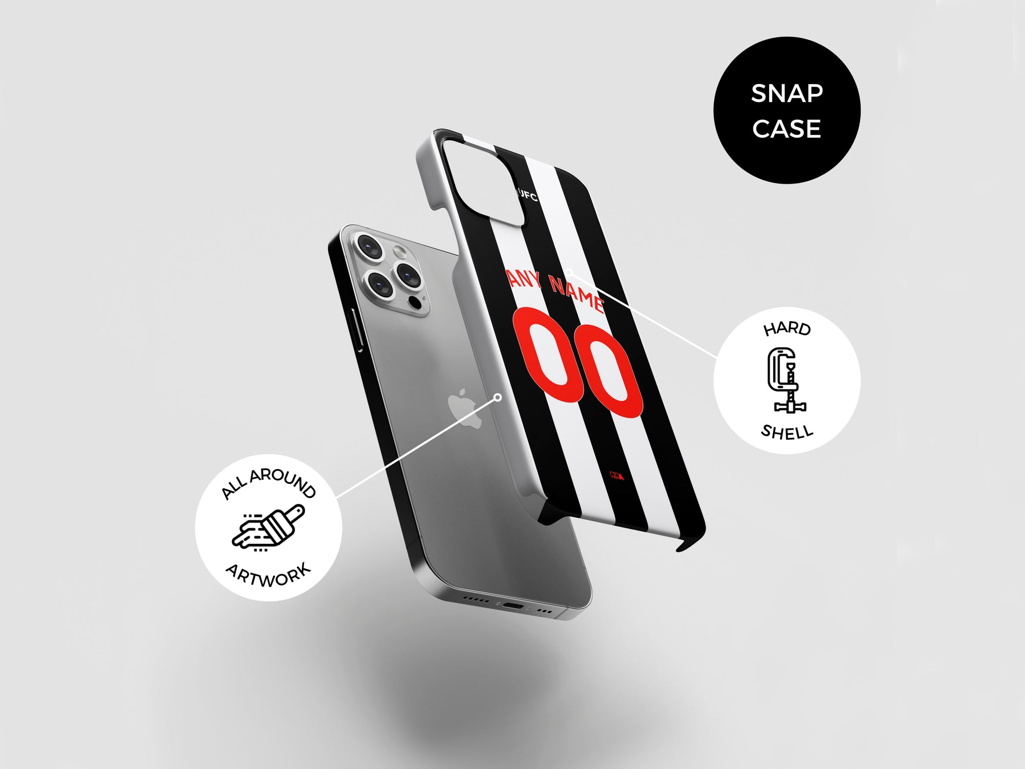 Newcastle The Magpies 2023-24 Home Kit Phone Case