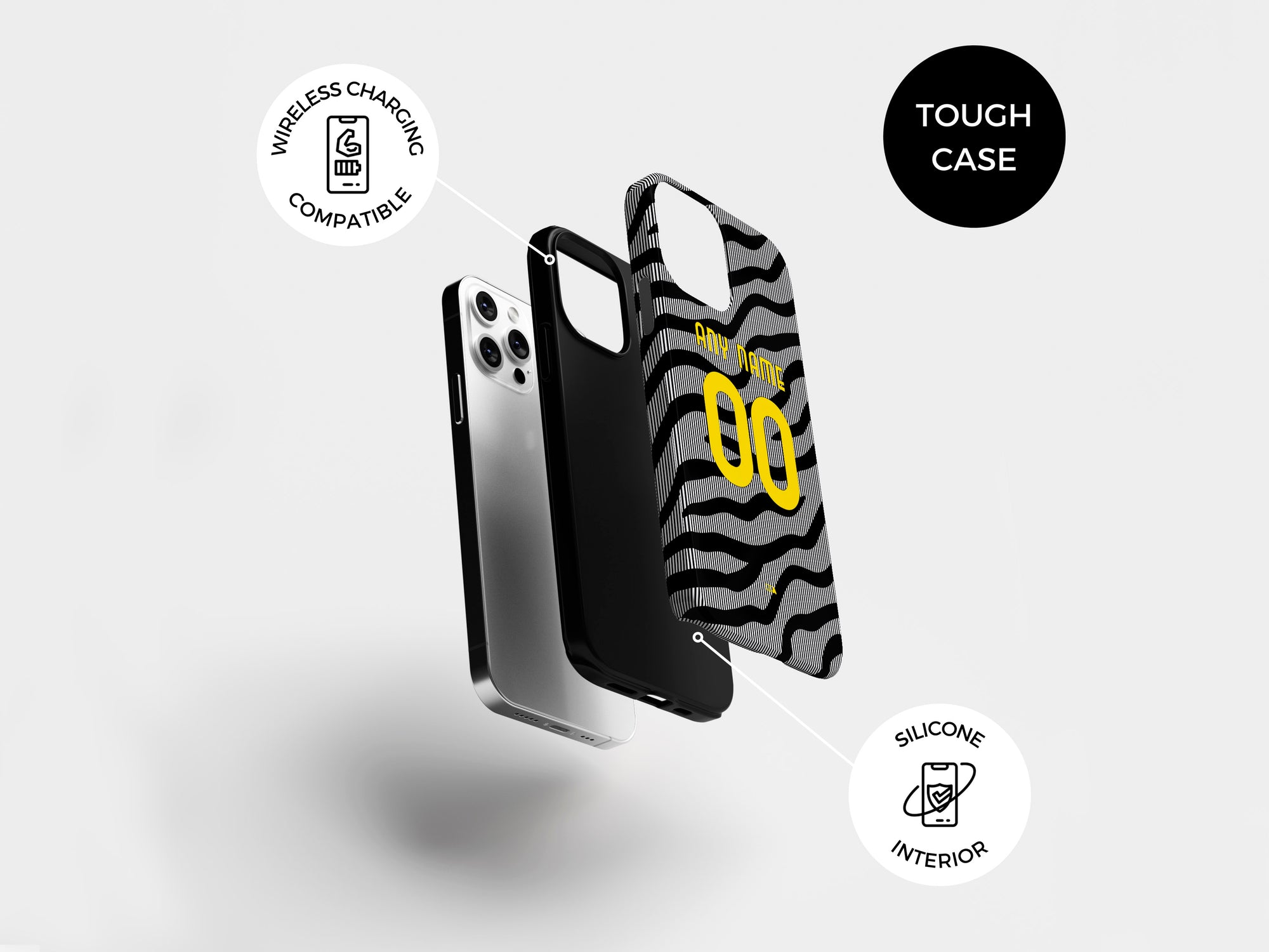 Piemonte Calcio Bianconeri 2023-24 Prematch Kit Phone Case