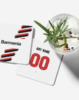 Bayer Black and Reds Die Schwarzroten 2023-24 Away Kit Coasters