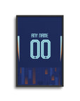 The Nertherlands Oranje Euro 2024 Away Kit Print