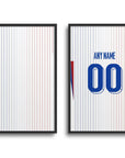 France Les Bleus Euro 2024 Away Kit Print