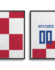 Croatia the Vatreni Euro 2024 Home Kit Print