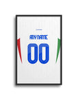 Italy Azzurri Euro 2024 Away Kit Print