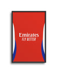 North London Gunners 2024-25 Home Kit Poster