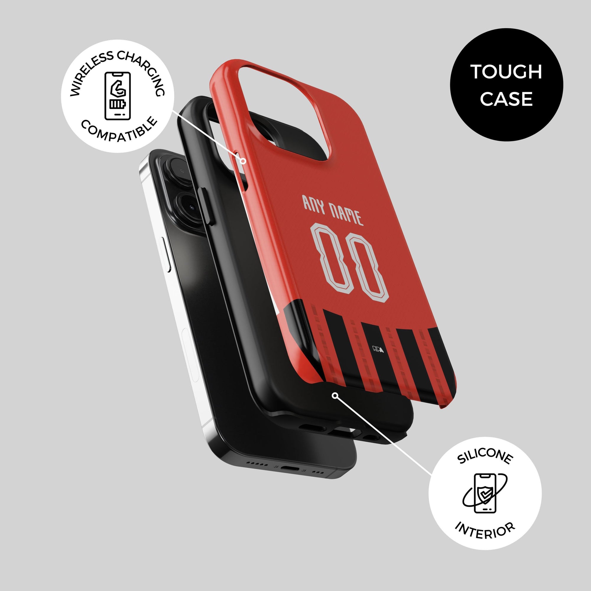 Milan Rossoneri 2024-25 Home Kit Phone Case