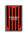 Milan Rossoneri 2024-25 Home Kit Poster