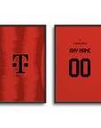 Bayern Bavarians 2024-25 Home Kit Poster