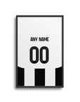 Newcastle The Magpies 2024-25 Home Kit Poster