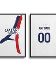 Paris Parisiens 2024-25 Away Kit Poster