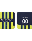 Manchester Cityzens 2024-25 Away Kit Coasters