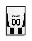 Piemonte Calcio Bianconeri 2024-25 Home Kit Poster