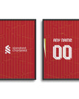 Liverpool Reds 2024-25 Home Kit Poster