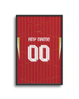 Liverpool Reds 2024-25 Home Kit Poster