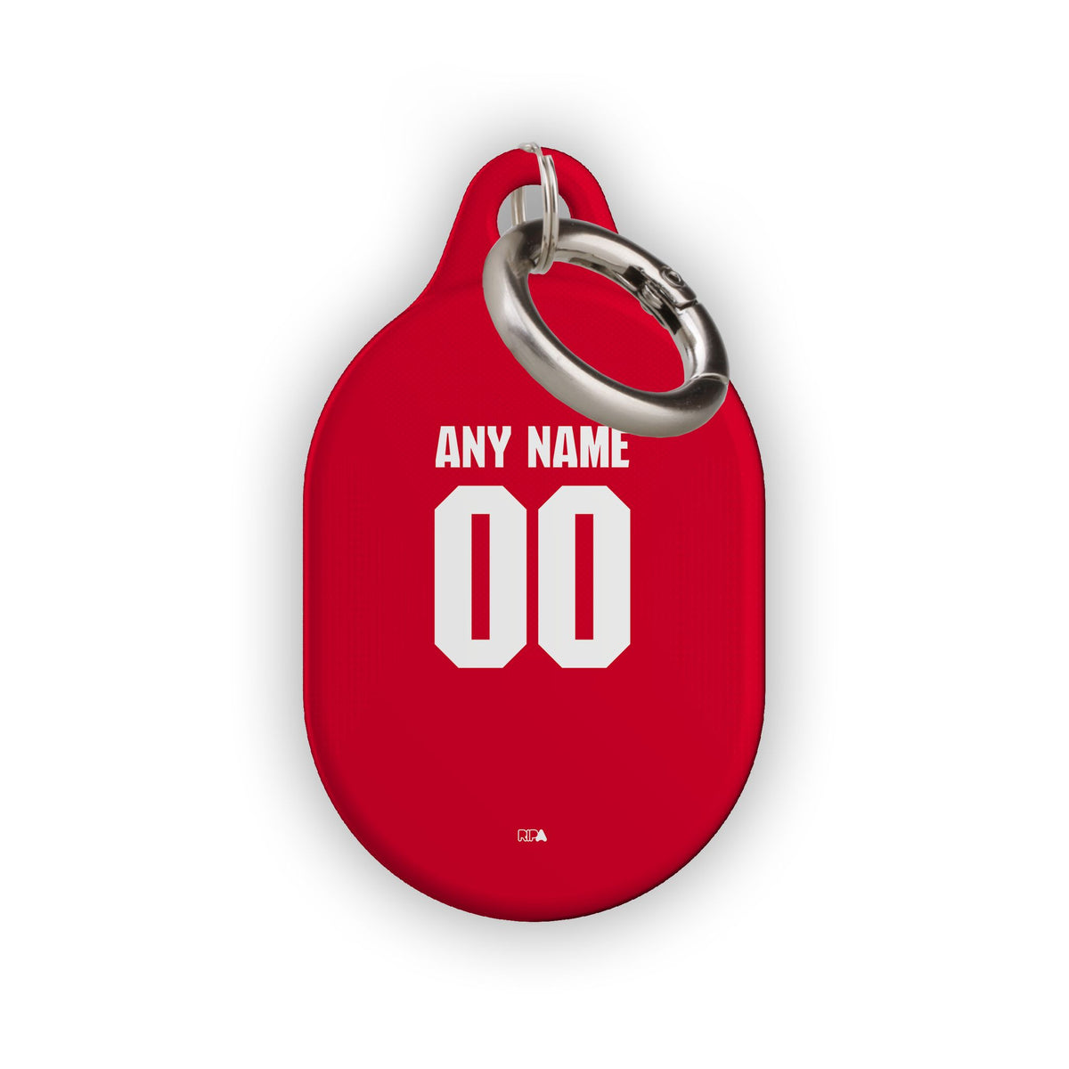 AirTag holder with the Arsenal 2026-27 Home football shirt design by RIPA Football