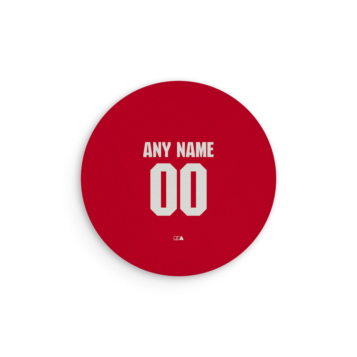 Mouse pad with the Arsenal 2026-27 Home football shirt design by RIPA Football