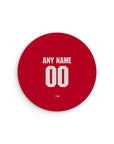 Mouse pad with the Arsenal 2026-27 Home football shirt design by RIPA Football