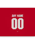 Mouse pad with the Arsenal 2026-27 Home football shirt design by RIPA Football