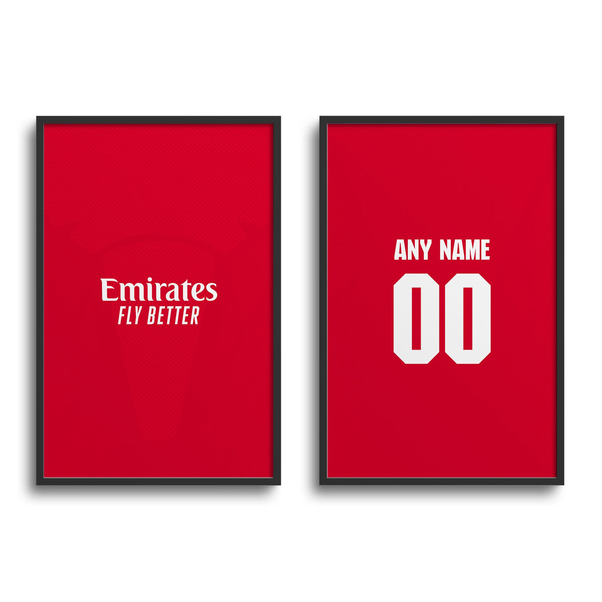 Print with the Arsenal 2026-27 Home football shirt design by RIPA Football