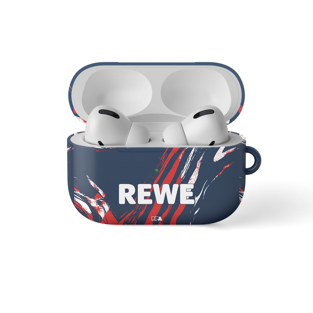 AirPods case with the FC Köln 2026-27 Third football shirt design by RIPA Football