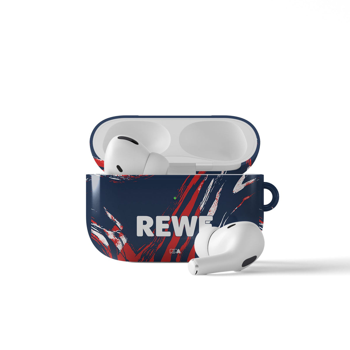 AirPods case with the FC Köln 2026-27 Third football shirt design by RIPA Football